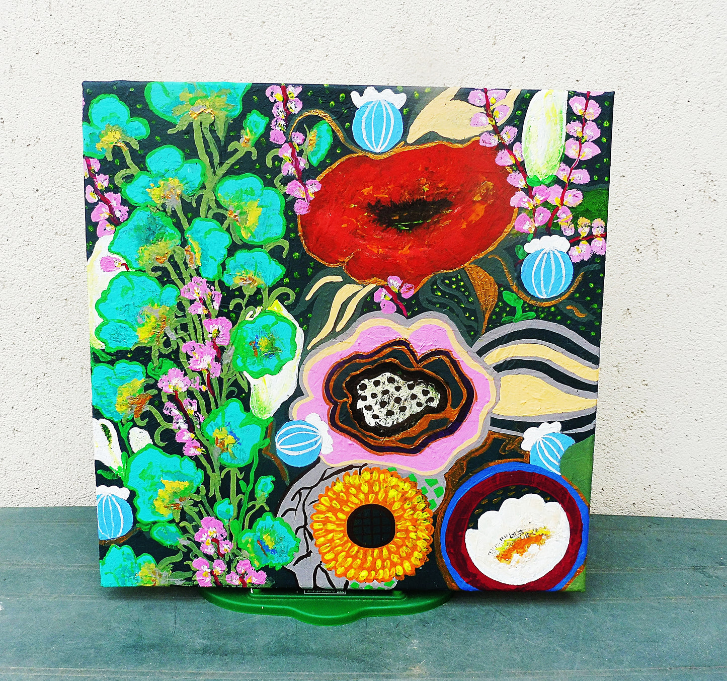 oudor painting | floral abstarct art |