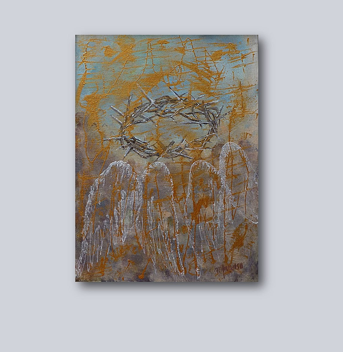 original abstract painting | pacoshabe | angel wings