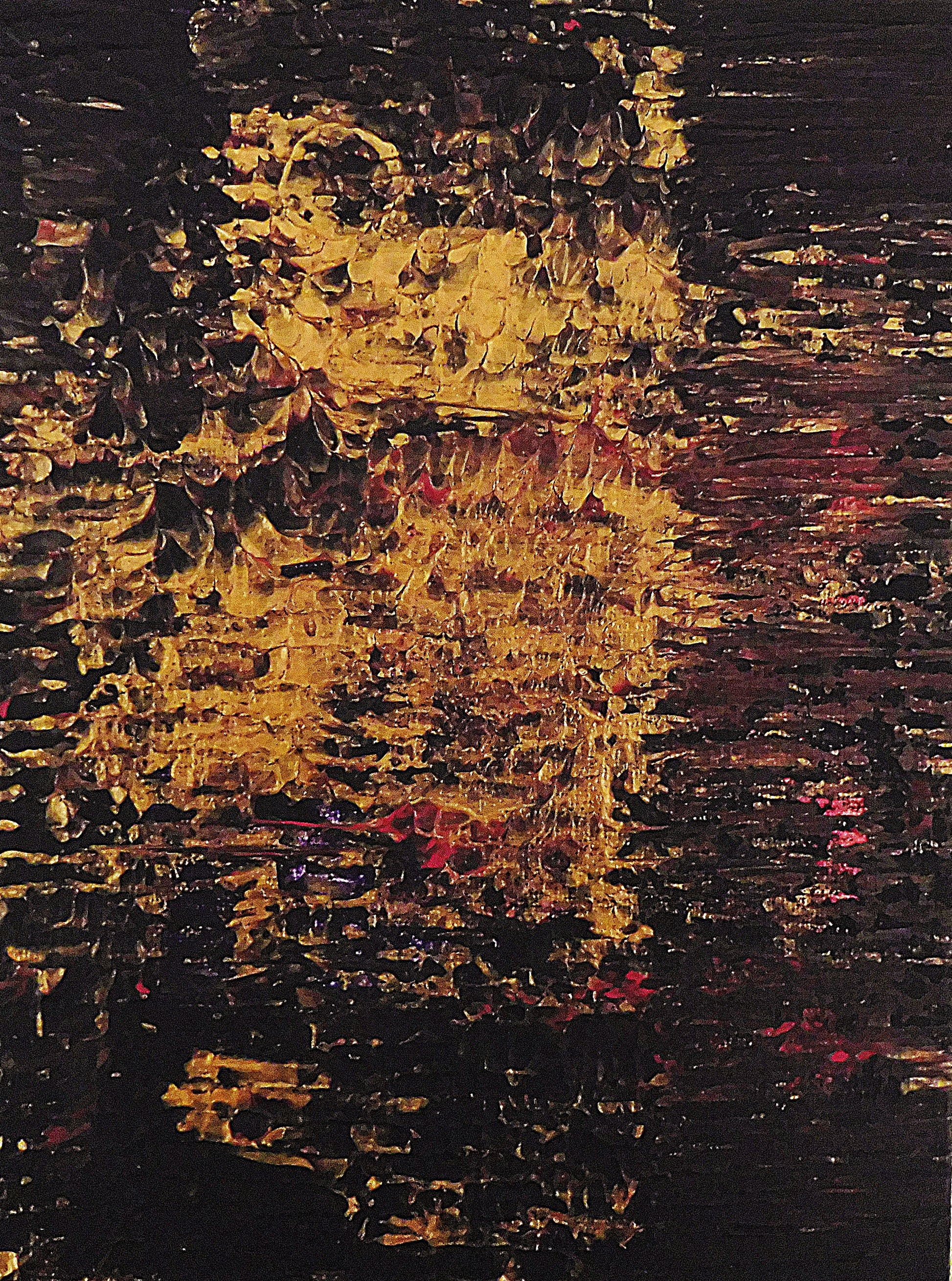 purple caprice painting | small abstract painting