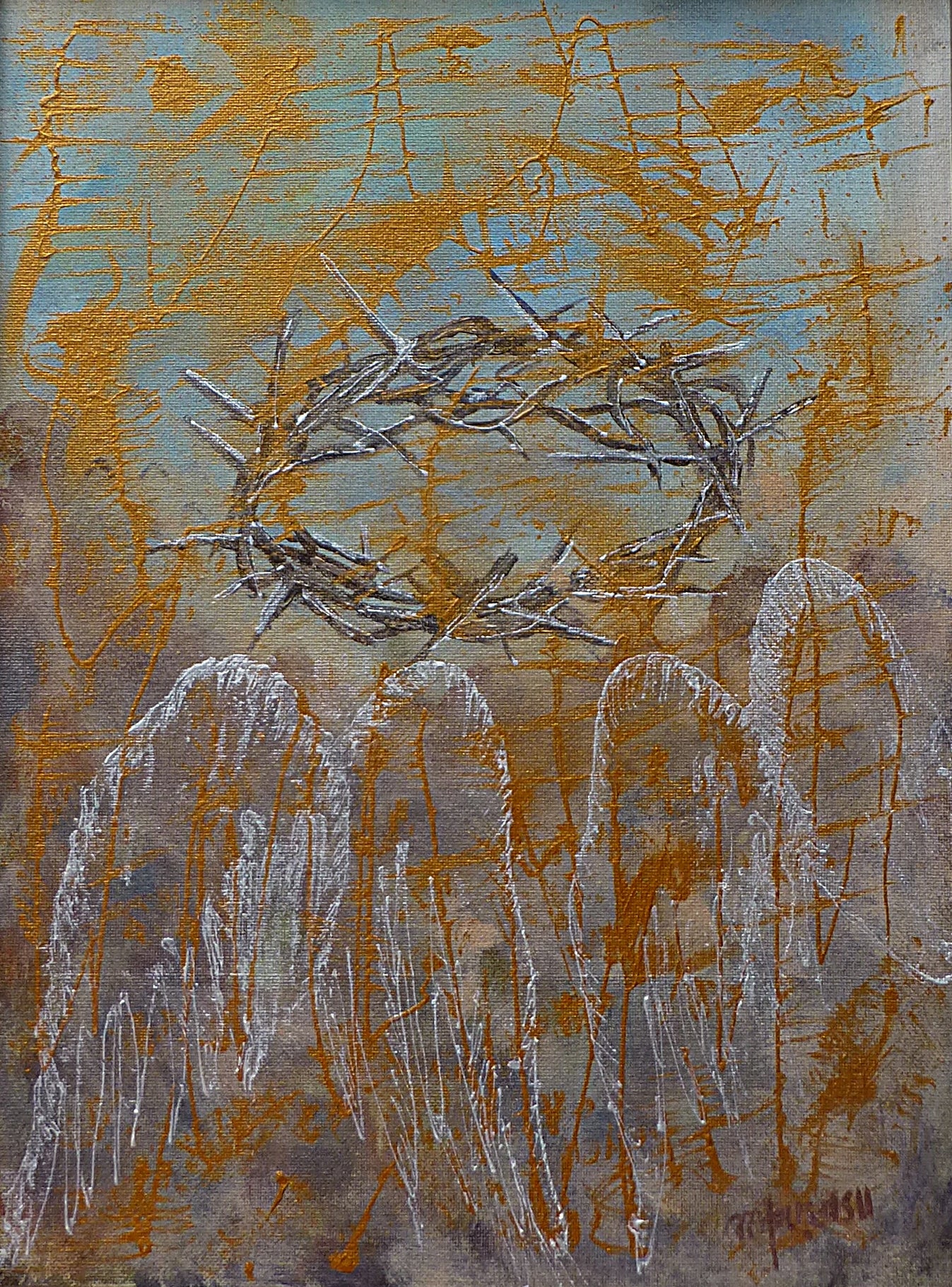 the energy you need painting abstract painting angel wings