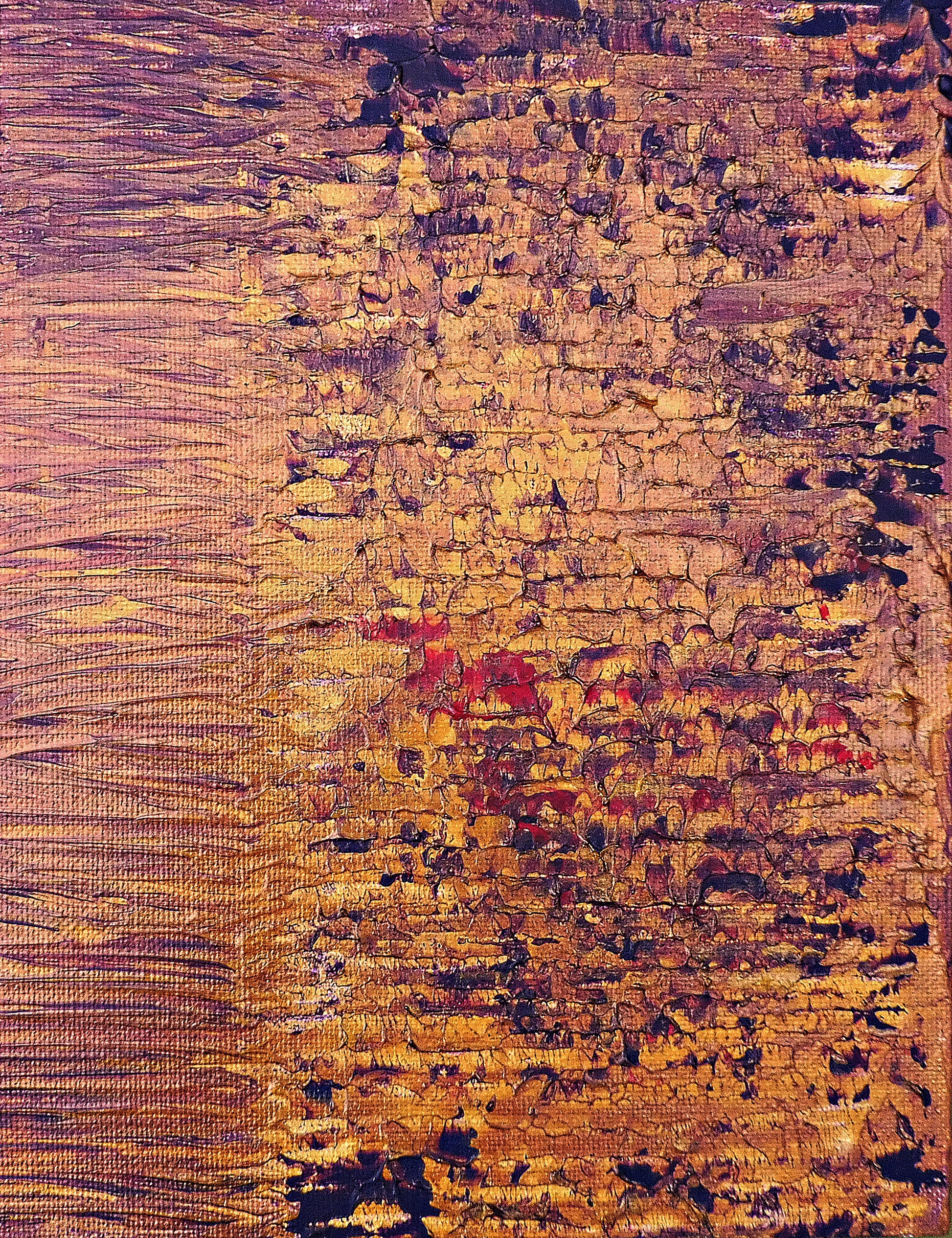 gold caprice abstract painting