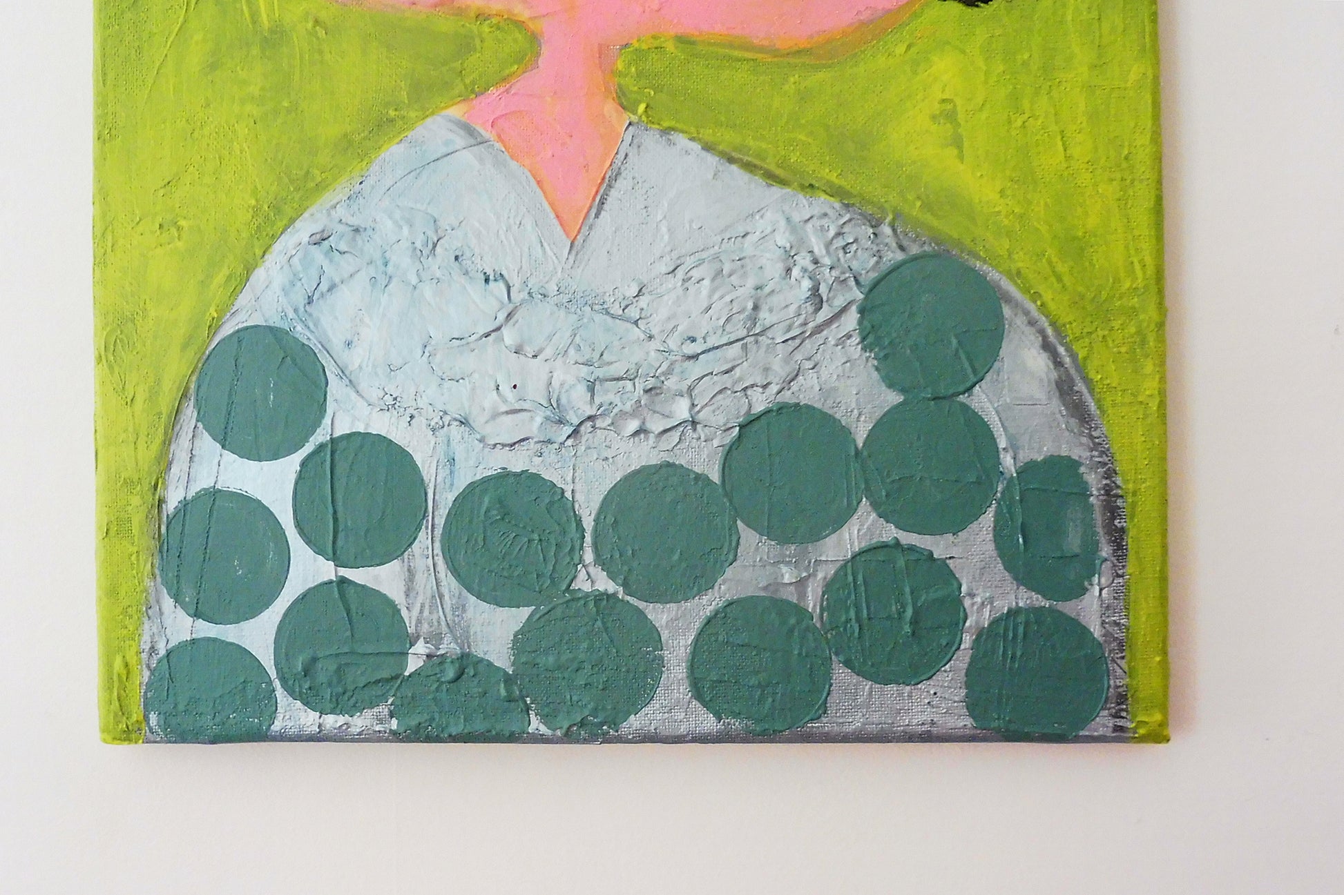 heavy textured abstract painting