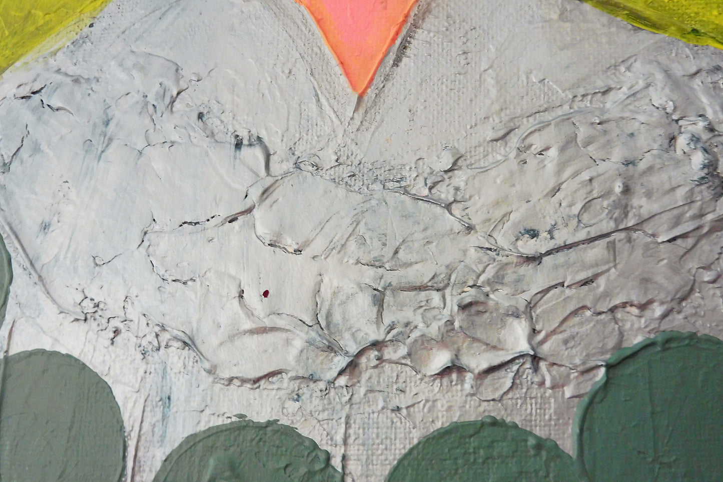 silver abstract painting