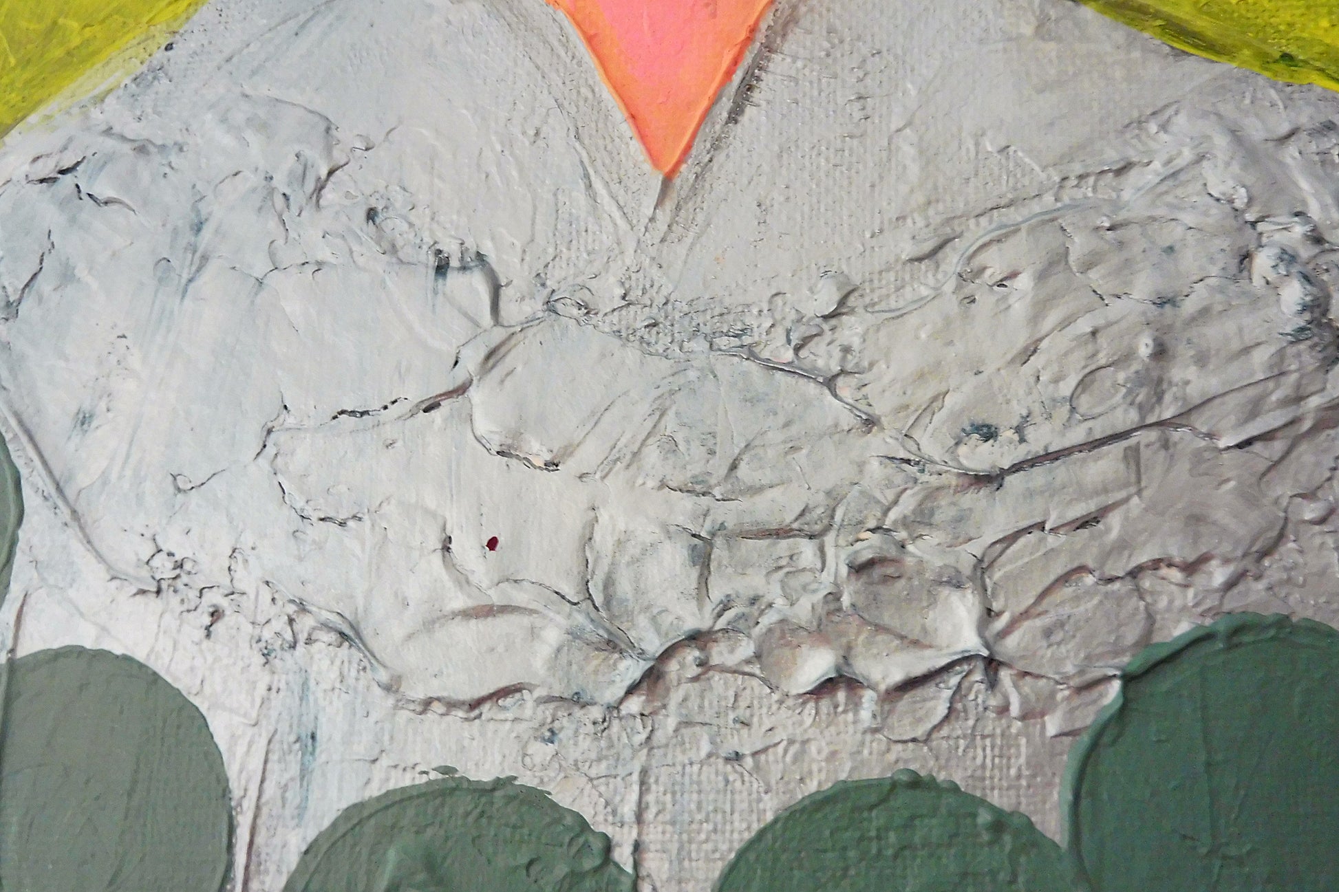 silver abstract painting