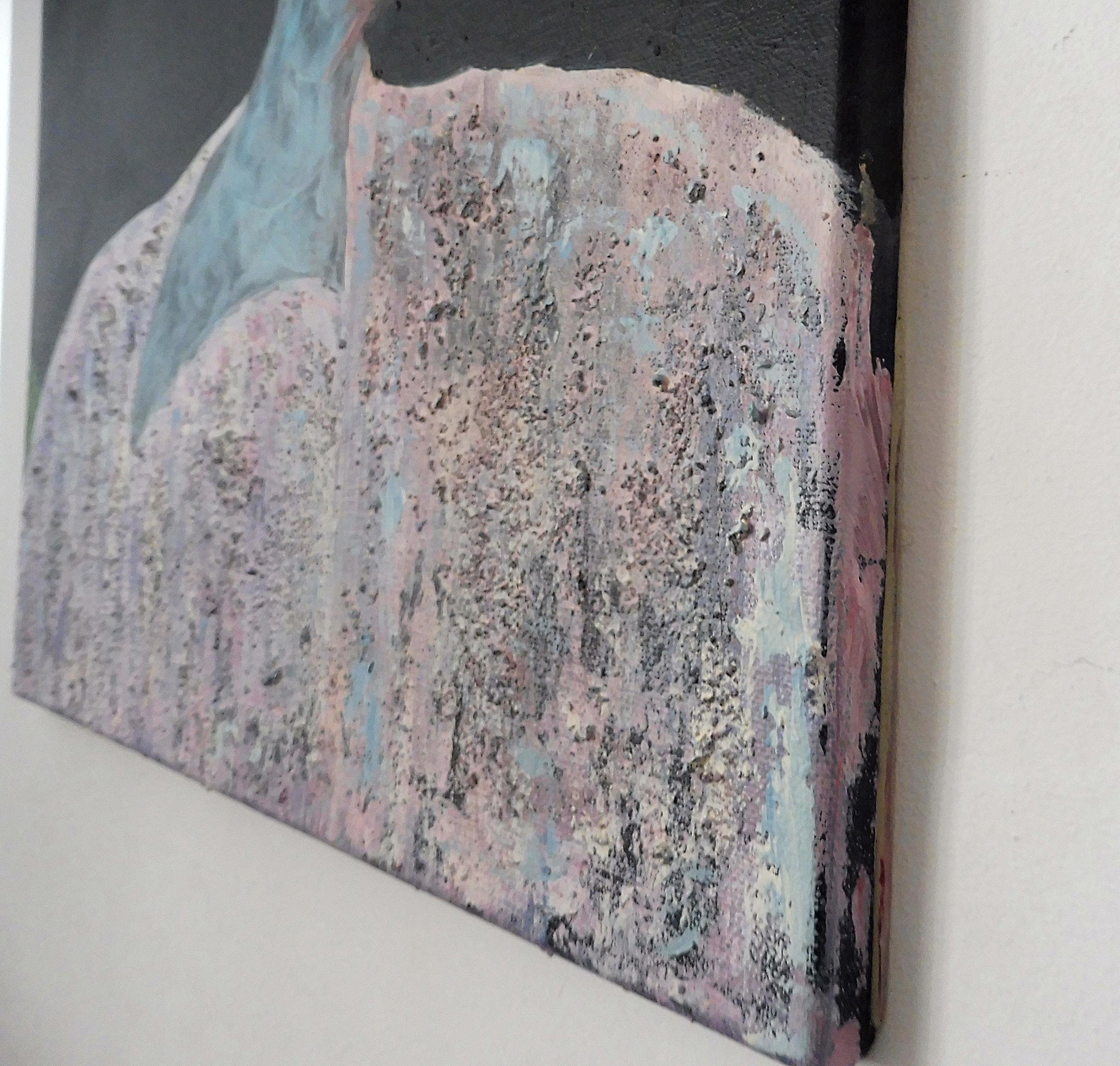 close up details of portrait painting | acrylic | abstract | one of a kind | canvas | original | artwork  | for sale | kunst | portraiture | people |