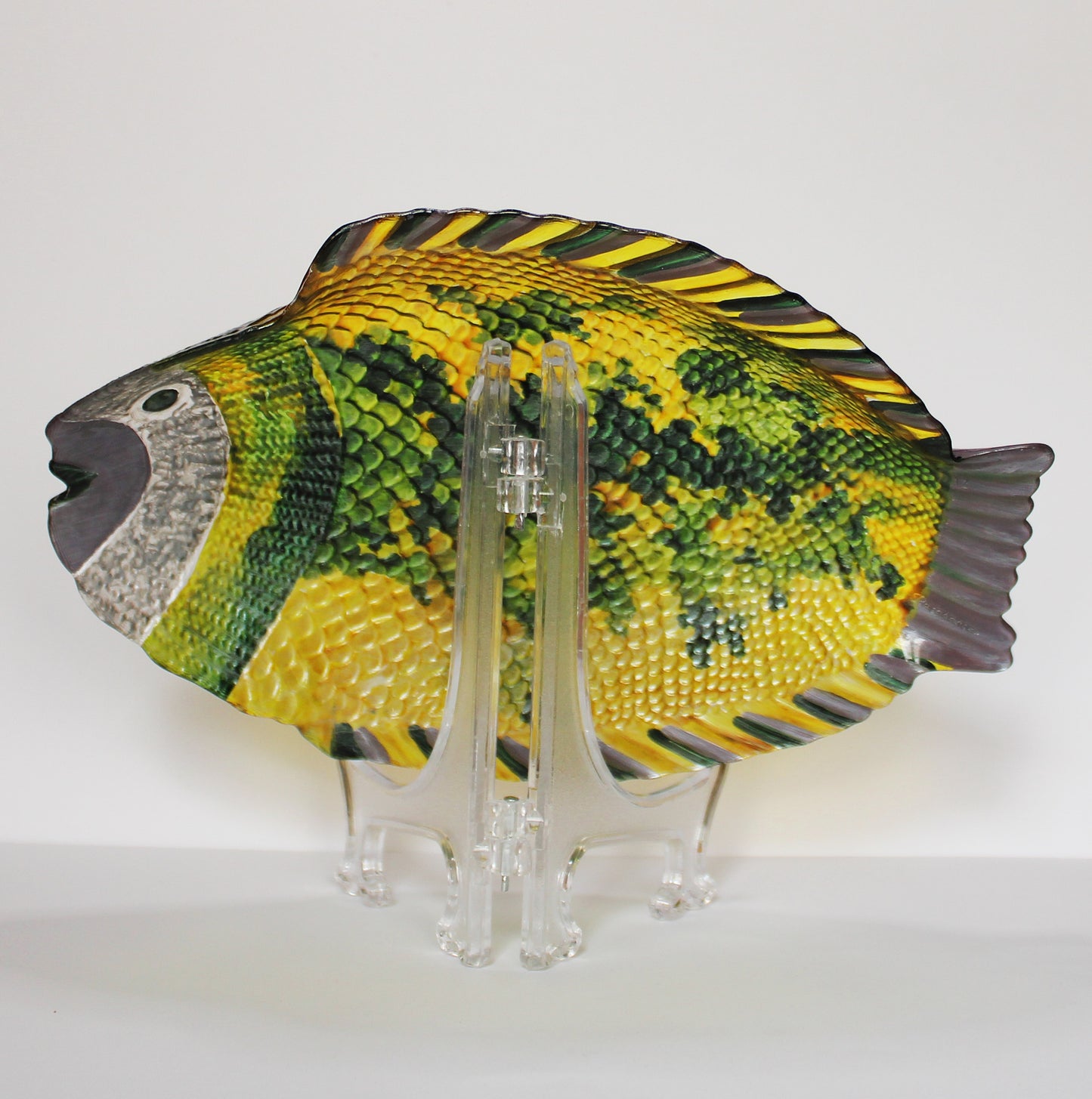 painted fish plate | entry table decor | decorative fish plate