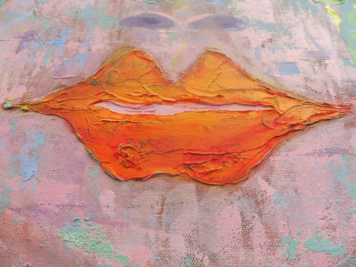 Abstract portrait painting | figurative portrait | original portrait | acrylic abstract portrait