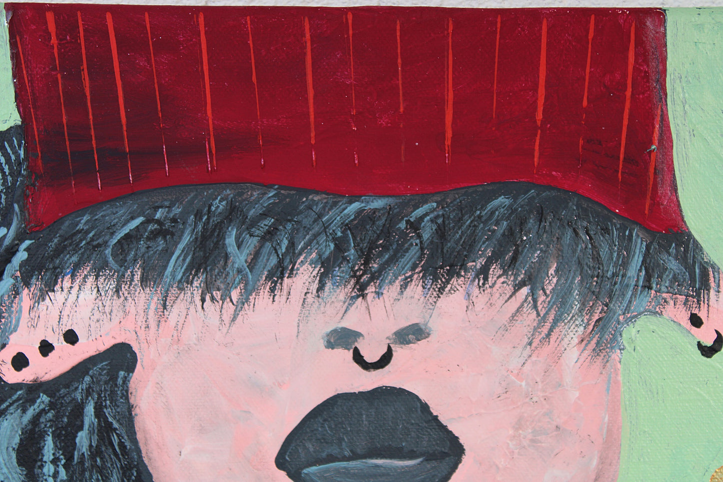 EMO FLORIST -  acrylic portrait painting