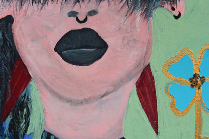 EMO FLORIST -  acrylic portrait painting