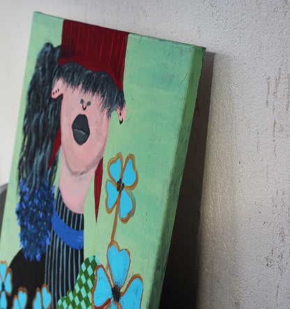 EMO FLORIST -  acrylic portrait painting