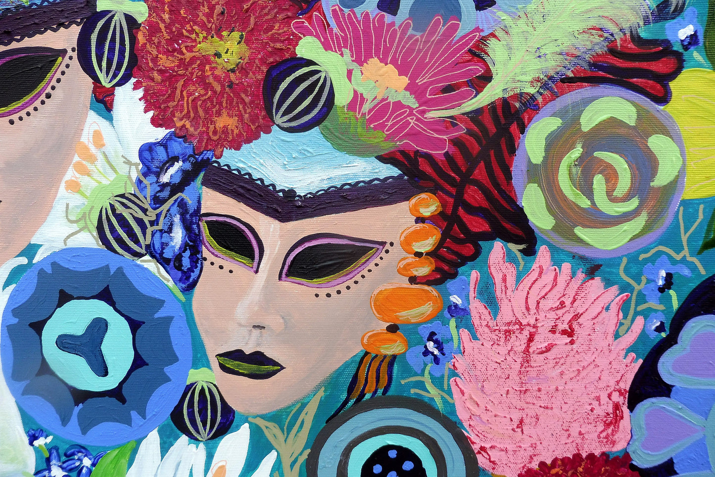 mask | carnival | venice | floral | rio | daisies | abstract |