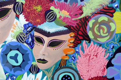 mask | carnival | venice | floral | rio | daisies | abstract |