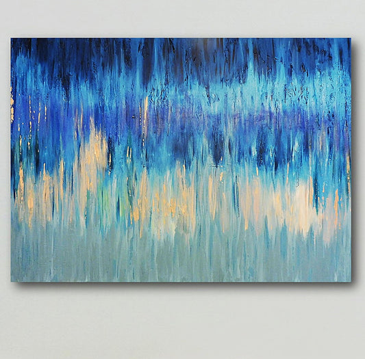 Large abstract painting | OUR ENERGY | blue abstract painting | XL original blue painting